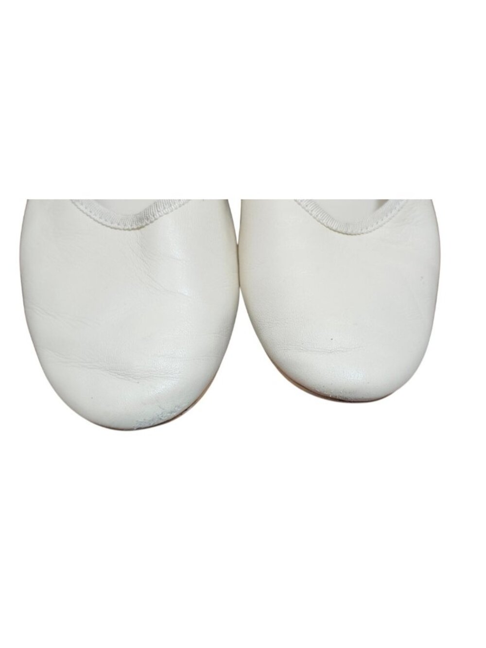 Dolce Vita White Leather Mary Jane Flats Womens Size 6.5 Buckle Strap Ballet - Picture 3 of 11